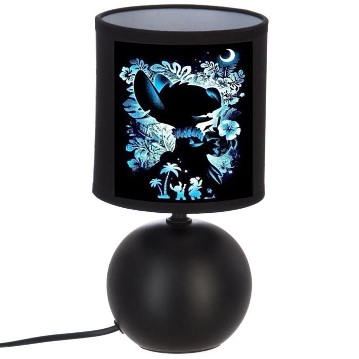 LAMPE DE CHEVET BOULE NOIR STITCH SILHOUETTE