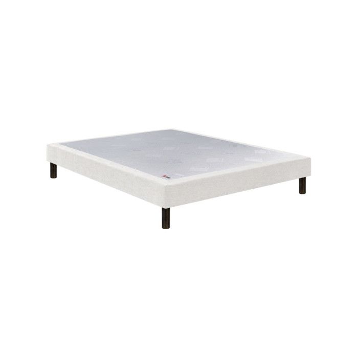 Sommier Epeda CONFORT MEDIUM DECO NATURE 140x190 Gris souris Lattes