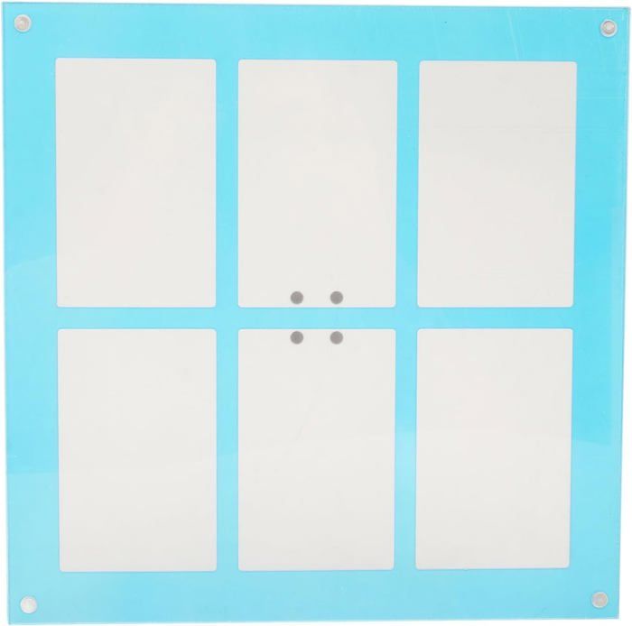Cadre Photo Magnétique Frigo Acrylique Transparent - 4 Cadres 6x9 Cm Double Face - Pour Photos, Cartes Postales