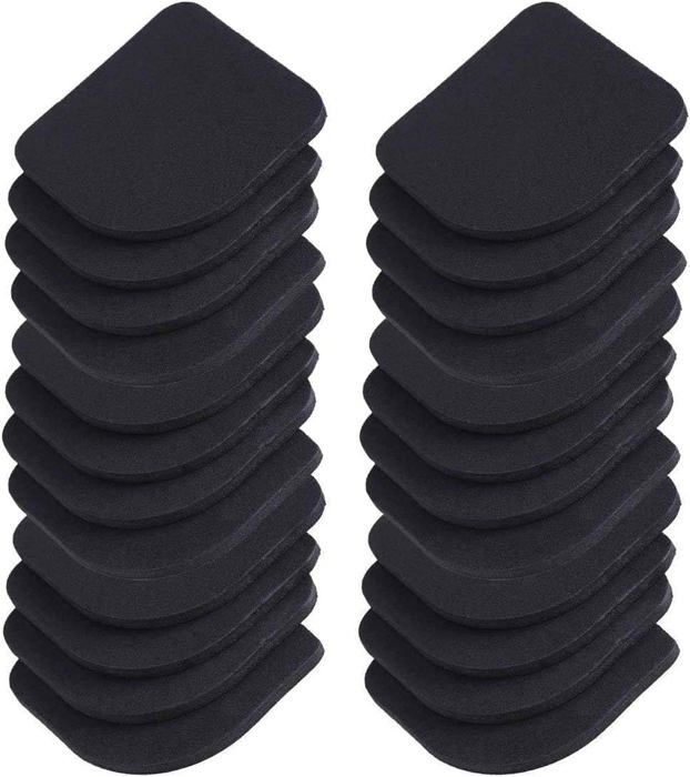 Musiclily Pro Lot De 10 Mousses Anti-Vibration EVA – 80 X 18 X 15 Mm – Pour Micro Jazz Bass – Noir