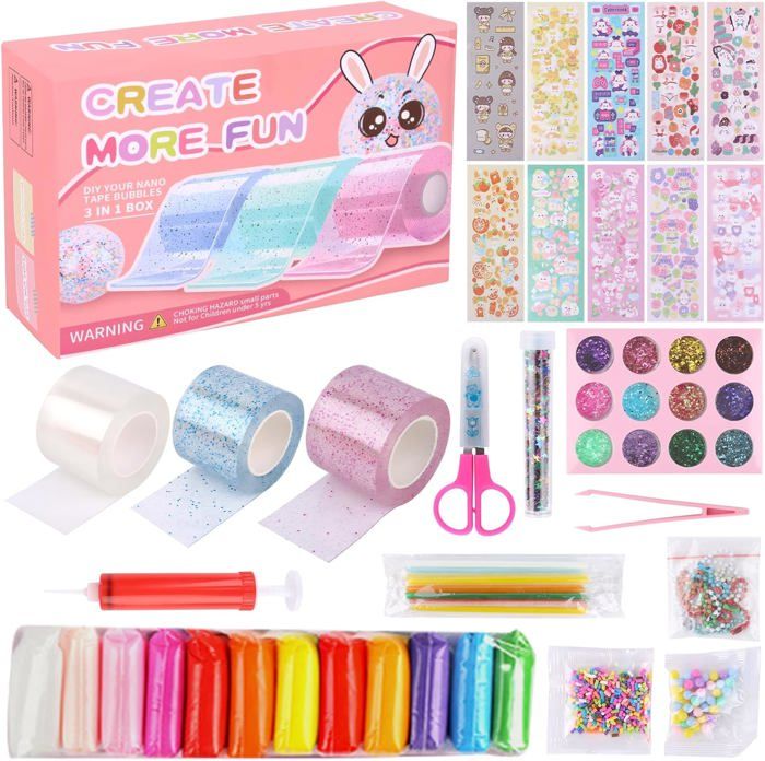 41 Pièces Nano Tape Bubble Kit,Ruban à Bulles Nano,Nano Tape Bubble DIY