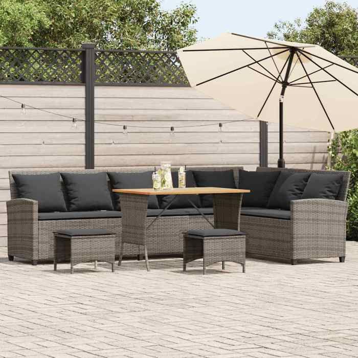 VIDAXL Salon de jardin 4 pcs Forme