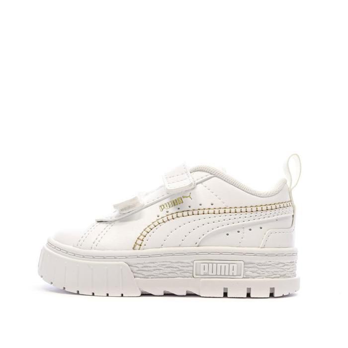 Puma Baskets Blanches Fille Puma Stitching