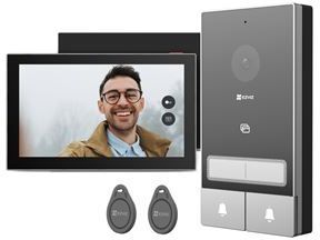 Visiophone - EZVIZ - HP7 - 2 FAMILY KIT - Platine de rue double bouton - 2 écrans intérieurs