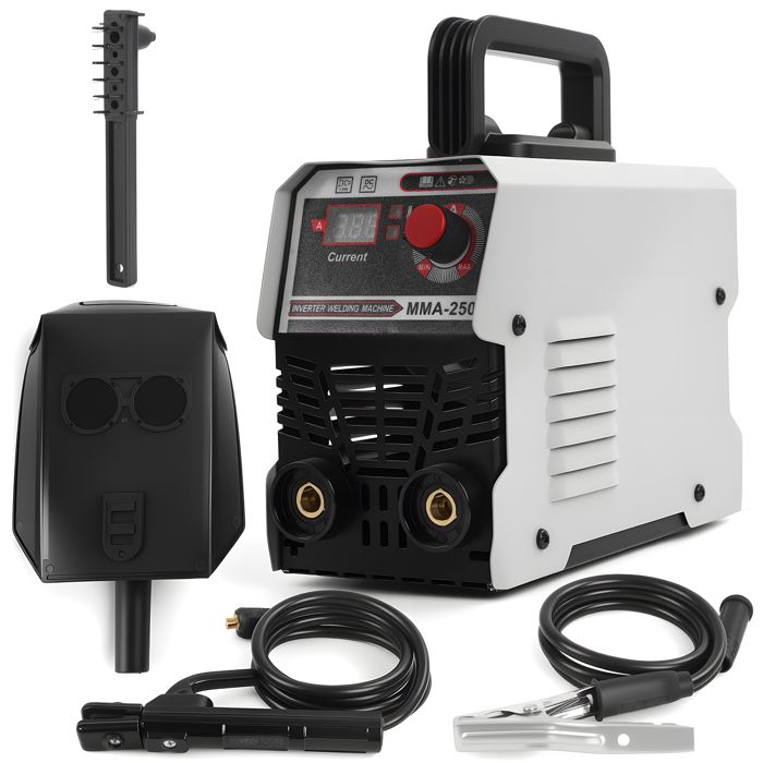 Poste à souder électrique - Appareil à Souder ARC (C) - Soudeuse à arc métallique manuelle 220 V- 4.5kw 1.6-3.2 mm Gris