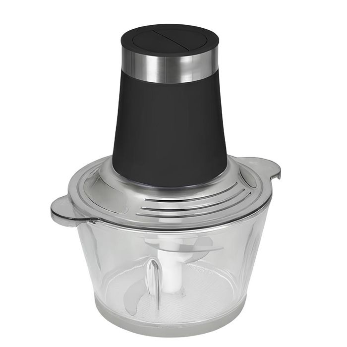 Hachoir - AVIZAR - 300W - 3 L - 2 vitesses - Bol en verre noir - Avizar