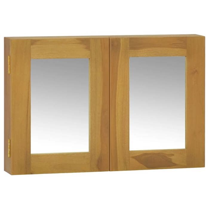 (Vente chaude)Support/Cabinet/Buffet de rangement - SWEETY - moderne Armoire à miroir 60x10x40cm - bois de teck solide 333302