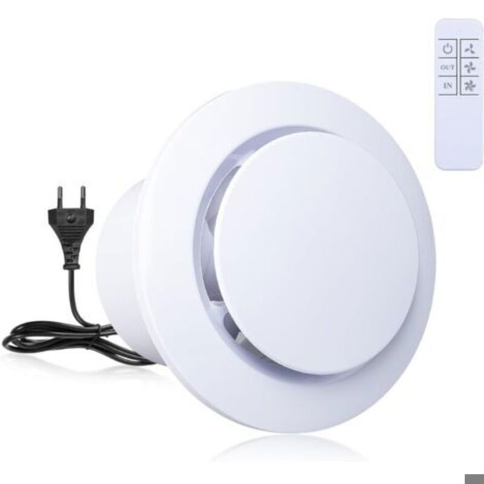 Extracteur Dair 95mm Silencieux Ventilation Ventilateur Amélioré Trois Vitesses De Vent Avec Télécommande Sans Fil pour Salle De