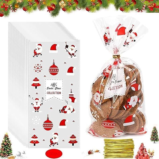 Lot De 10 Grands Sachets En Cellophane Transparent 60x76 Cm Avec Rubans - Emballage Cadeau élégant Pour Paniers, Fleurs, Artisanat