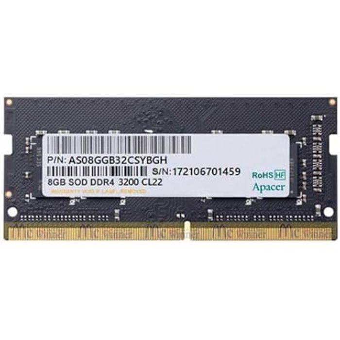 apacer memoire ram es.08g21.gsh 1x8gb ddr4 3200mhz - vue 3