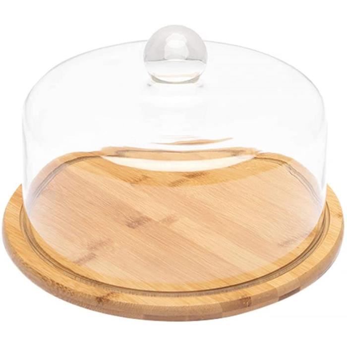 Cloche à Gâteau En Verre 8,5 Cm Anti-Poussière - Présentoir Élégant Pour Desserts