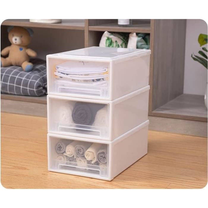 SHUESS Boîtes de rangement transparentes à 5 étages avec compartiments SHUESS Boîtes de rangement transparentes à 5 étages avec compartiments