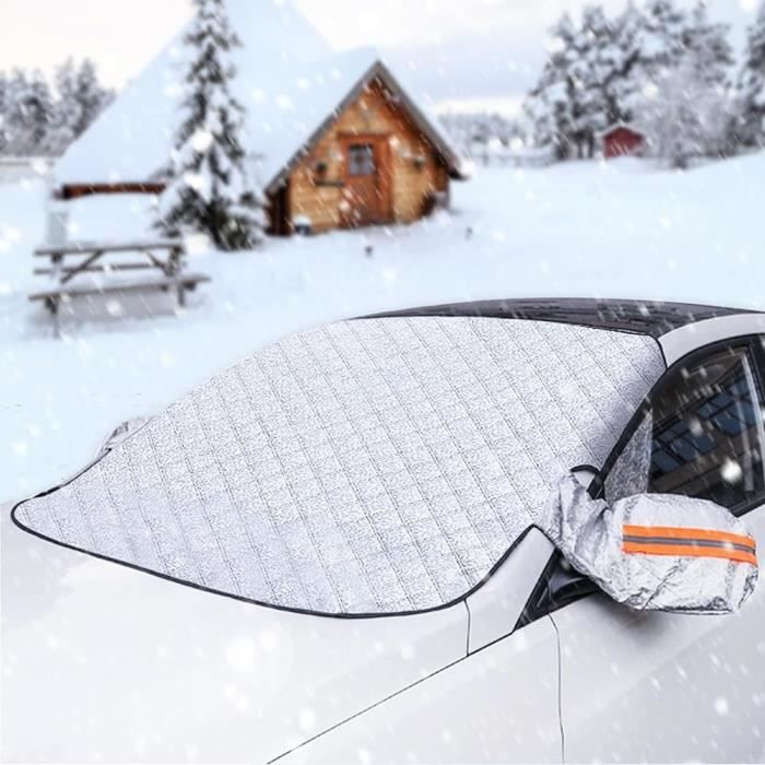Housse De Pare-brise Hiver Avec Aimants - Protection Anti-gel, Neige Et Soleil - Taille Universelle Pour Voiture/SUV - 9