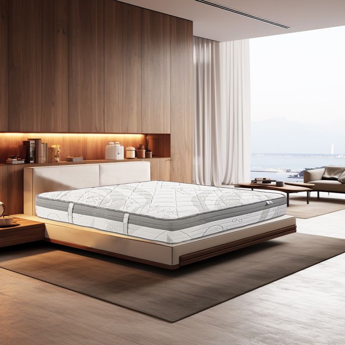 Matelas 160x200 cm ViscoPlus 26cm mémoire de forme ferme indépendance du couchage face été/hiver