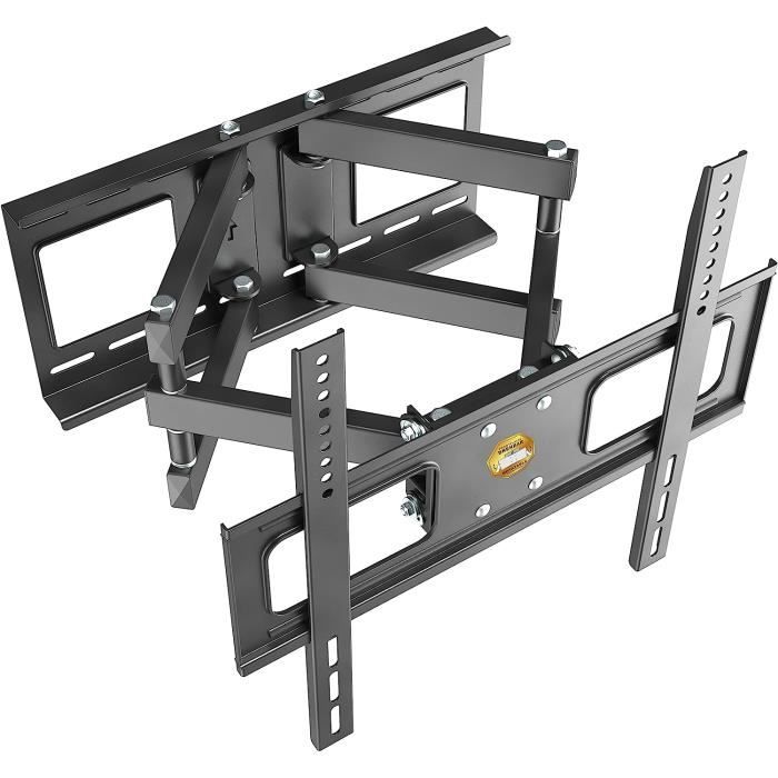 Support TV Mural EasyLife FlexMount E70 - Bras Orientable Et Inclinable Pour écrans 37 à 70 Pouces, VESA Jusqu'à 600x400, Charge 35 Kg