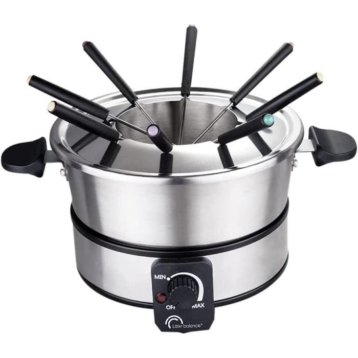 Premium Appareil Fondue électrique avec caquelon Compatible Induction