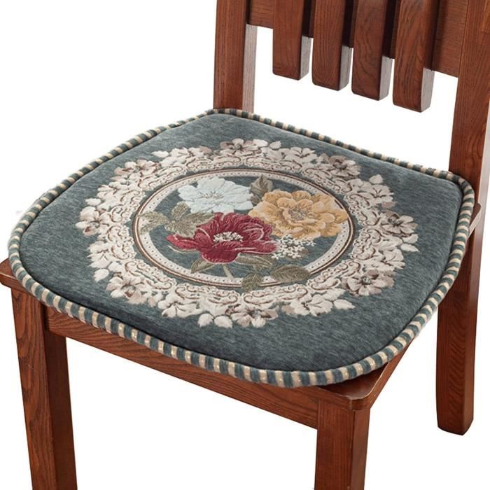 Coussin De Chaise Rond De 5-8 Cm D'Épaisseur, Imperméable Et Lavable