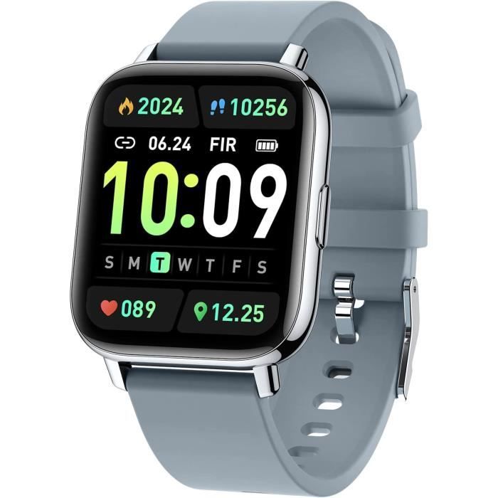 Montre Connectée Femmes Homme, 1,44 Pouces Montre
