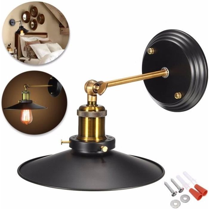 Rétro Lampe Murale Applique Interieur Lumière Industriel Fer Pr Chambre Couloir Restaurant Rétro Lampe Murale Applique Interieur Lumière Industriel Fer Pr Chambre Couloir Restaurant