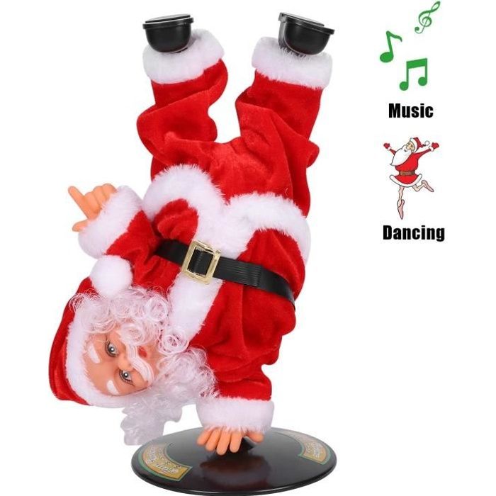 Jouet Musical - Père Noël - 26 cm - Peluche - Décoration de Fête - Intérieur