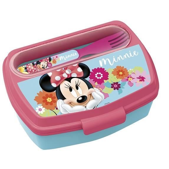 Changer Mode De Paiement Disney Plus MINNIE - Boite à goûter avec couverts Minnie Mouse Printemps Fleuri
