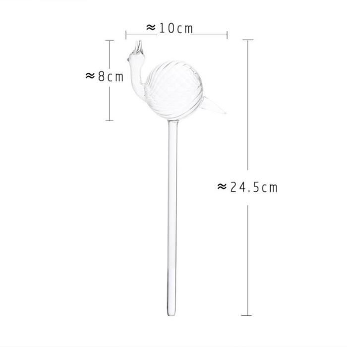 4 Globes D'Arrosage Automatique Forme Oiseau - Abreuvoirs Pour Plantes Intérieur Et Extérieur