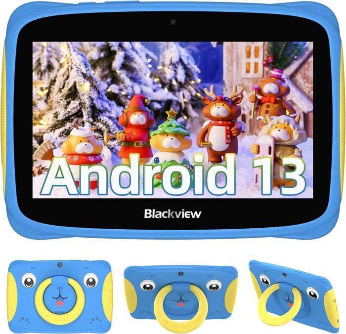 Blackview Tab 3 Kids Tablette Tactile pour Enfants Android 13 7 60HZ  4Go+32Go-SD 1To 3280mAh WiFi Éducative Tablette - Bleu - Cdiscount  Informatique