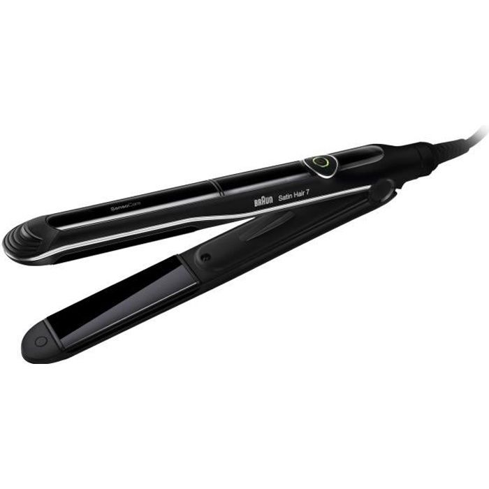 Braun Satin Hair 7 SensoCare Fer à lisser en céramique Noir Technologie Sensor pour des résultats époustouflants ST780
