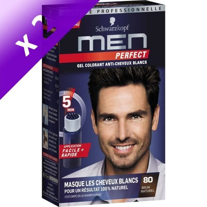Schwarzkopf Gel Colorant Men Perfect Anti Cheveux Blancs Brun Naturel 80 Lot De 2 Cdiscount Au Quotidien