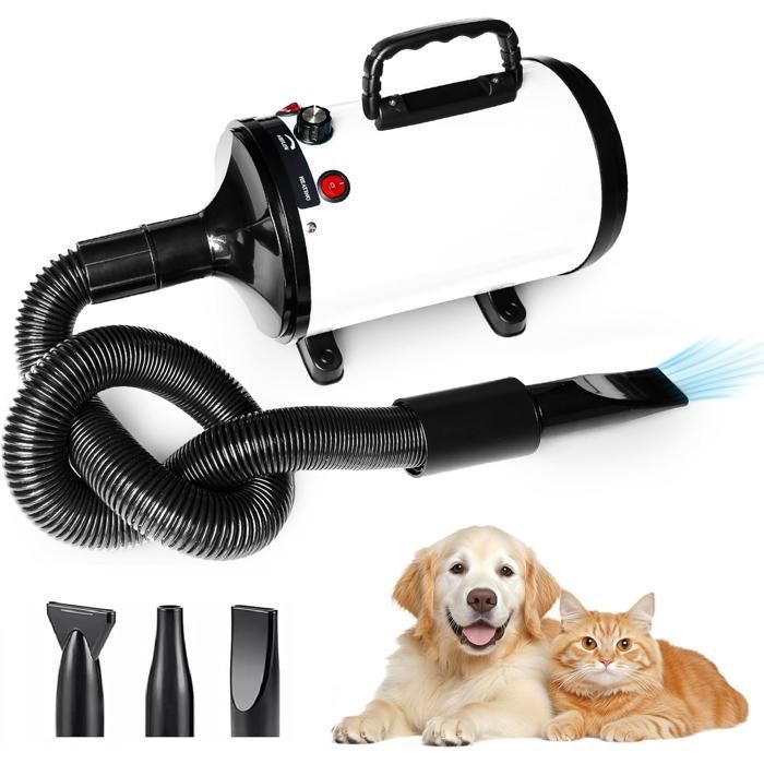 Meilleurs prix pour Séchoir Sèche-Poils Toilettage Professionnel pour Chien Chat Animaux, 2800W Chaleur et Vitesse Réglable Toilettage Séchoir