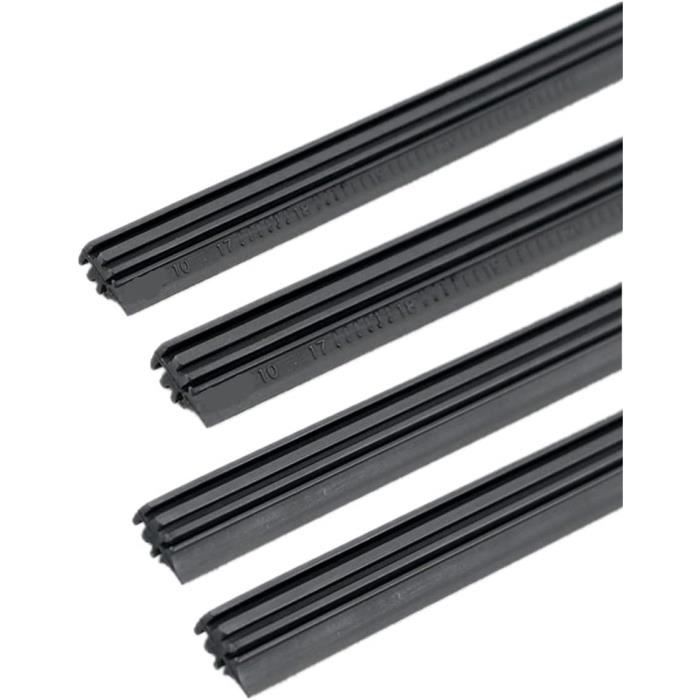 Lot De 10 Lames En Caoutchouc De Rechange Pour Essuie-glaces - Longueur 80 Cm (32 Pouces) - Universel Pour Balais Sans Armature - Revêtement Graphite Silencieux - 13