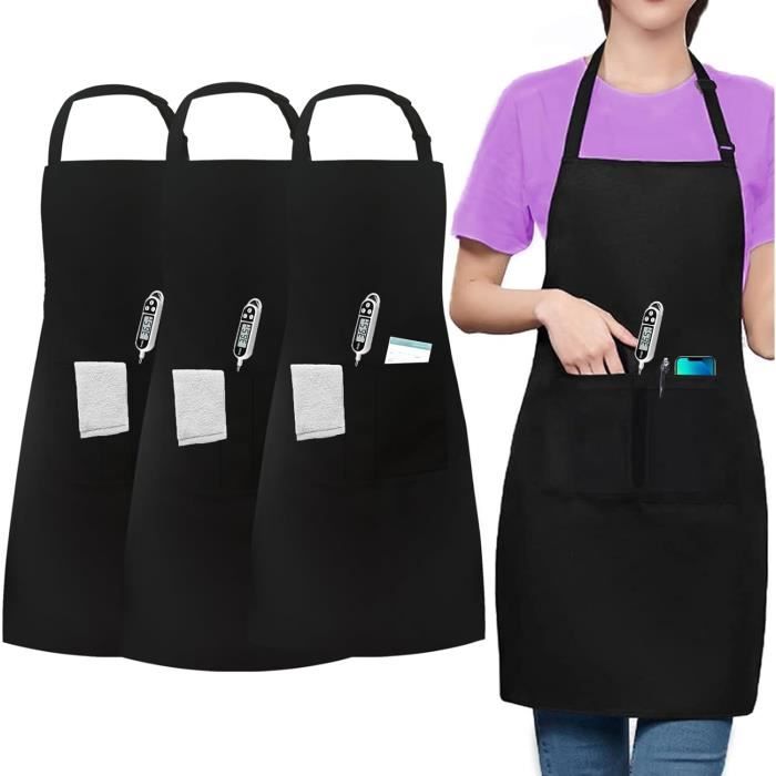 Tablier De Cuisine Imprimé Singe - Réglable, Imperméable, Avec Poches, Pour Homme/femme - 4