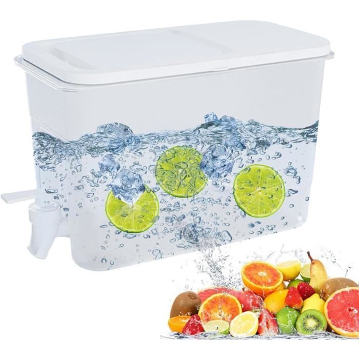 Distributeur De Boissons Avec Robinet 3/5/10L - Carafe Eau Réfrigérateur Pichet Anti-Fuite