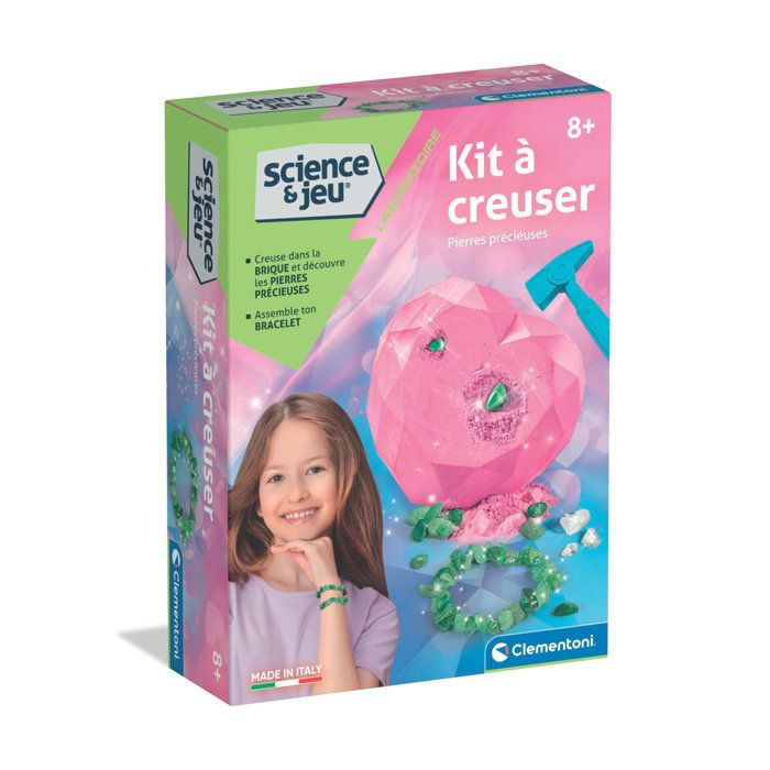 Kit à creuser Pierres précieuses Clementoni Science & Jeu Jeux Scientifiques