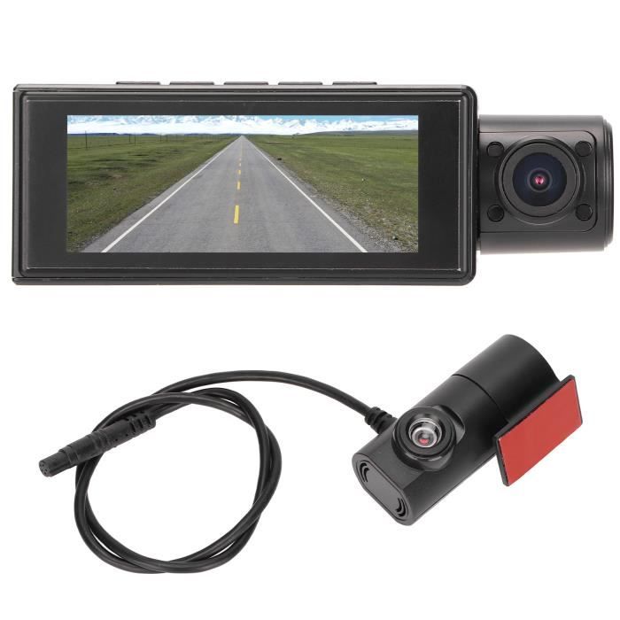Caméra De Tableau De Bord Triple Voie – Avant + Intérieur + Arrière – 1080P + écran IPS 2” – Wi-Fi Intégré – Vision Nocturne