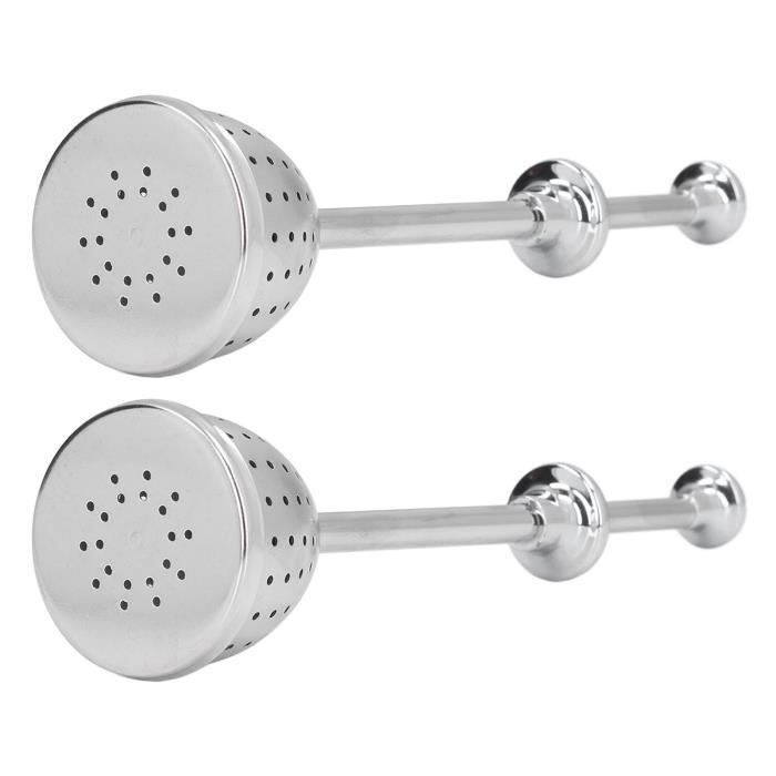 Roucerlin 2 infuseur à thé carré pour thé en vrac, passoire à thé en acier inoxydable 304 avec crochet de chaîne et couvercle, diffuseur de thé en maille fine, support de filtre