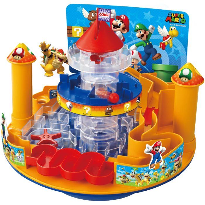 Jeu de Société EPOCH 7378 Super Mario Castle Land – Jeu d'Ambiance, À Partir de 5 Ans