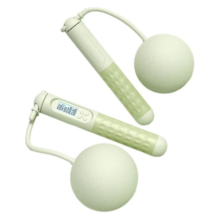 Corde à sauter sans fil avec compteur lesté pour adulte,