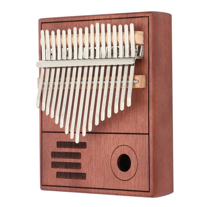 Piano à Pouces Kalimba 17 Trous Acrylique - Motif Ours, Instrument Débutant | Idée Cadeau