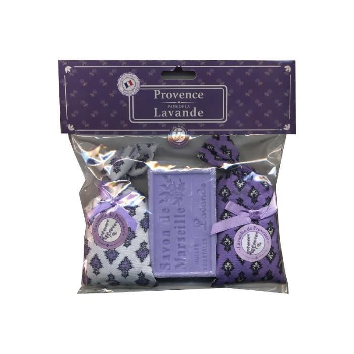 2 Sachets de Lavande et 1 savon de Marseille Cdiscount Au quotidien