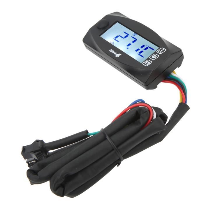 Voltmètre Numérique Pour Vélo/scooter électrique - Rétroéclairage Vert, Détection Auto 12-99V - 6