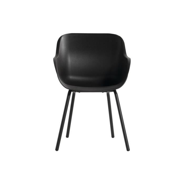 chaise de jardin - hartman - sophie rondo elegance - noir - résine - aluminium - confortable et résistante