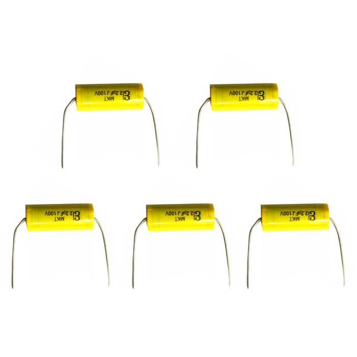 10 Condensateurs Audio 100V Pour Haut-parleur – 1UF à 47UF – Diviseur De Fréquence Sans Polarité – Axial – SPT NP