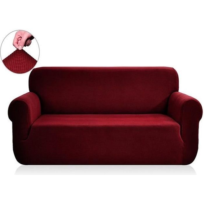 Housse de canapé de 3 Places Rouge - HOMEROKK