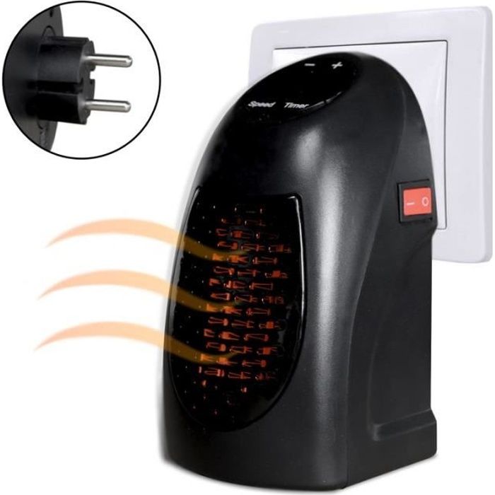 Chauffage d'appoint thermo-céramique 400 W sur prise - Cdiscount