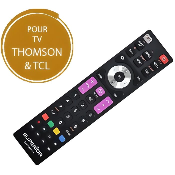 Remplacement telecommande TCL Thomson RC802N pour telecommande TCL