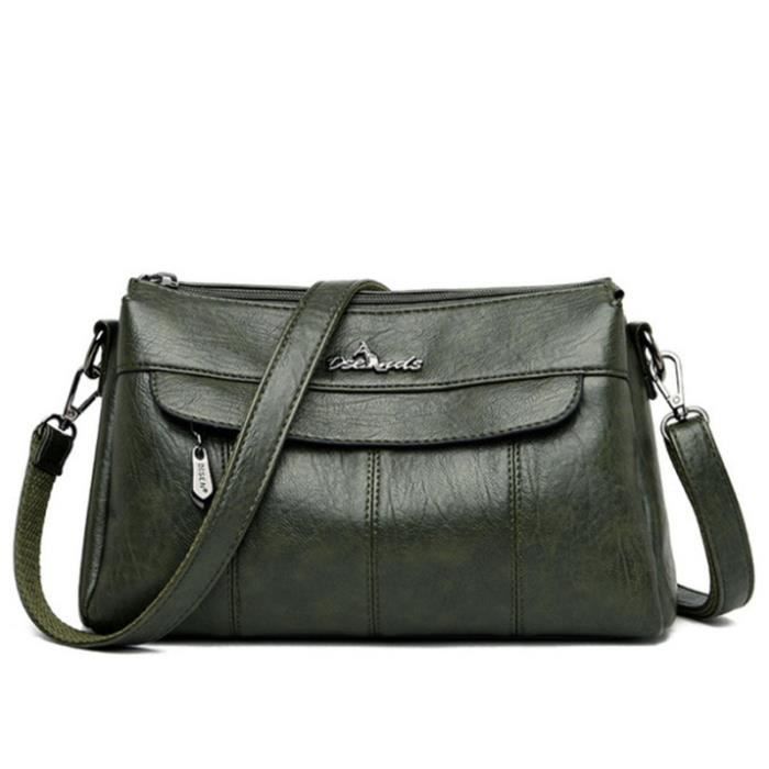 Mini Sac Bandoulière Femme - Sac Carré Vintage - Bandoulière Réglable - Poche Zippée - Taille Compacte