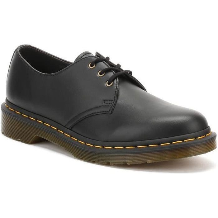 Chaussures Dr Martens Vegan 1461 Noir Félix Frottez - Semelles à coussin d'air et thermosoudées