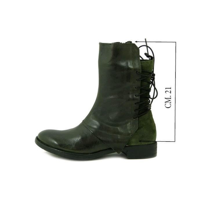 bottines femme vert bouteille