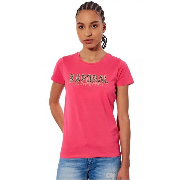 Tee shirt stretch à gros logo printé - Kaporal - Femme